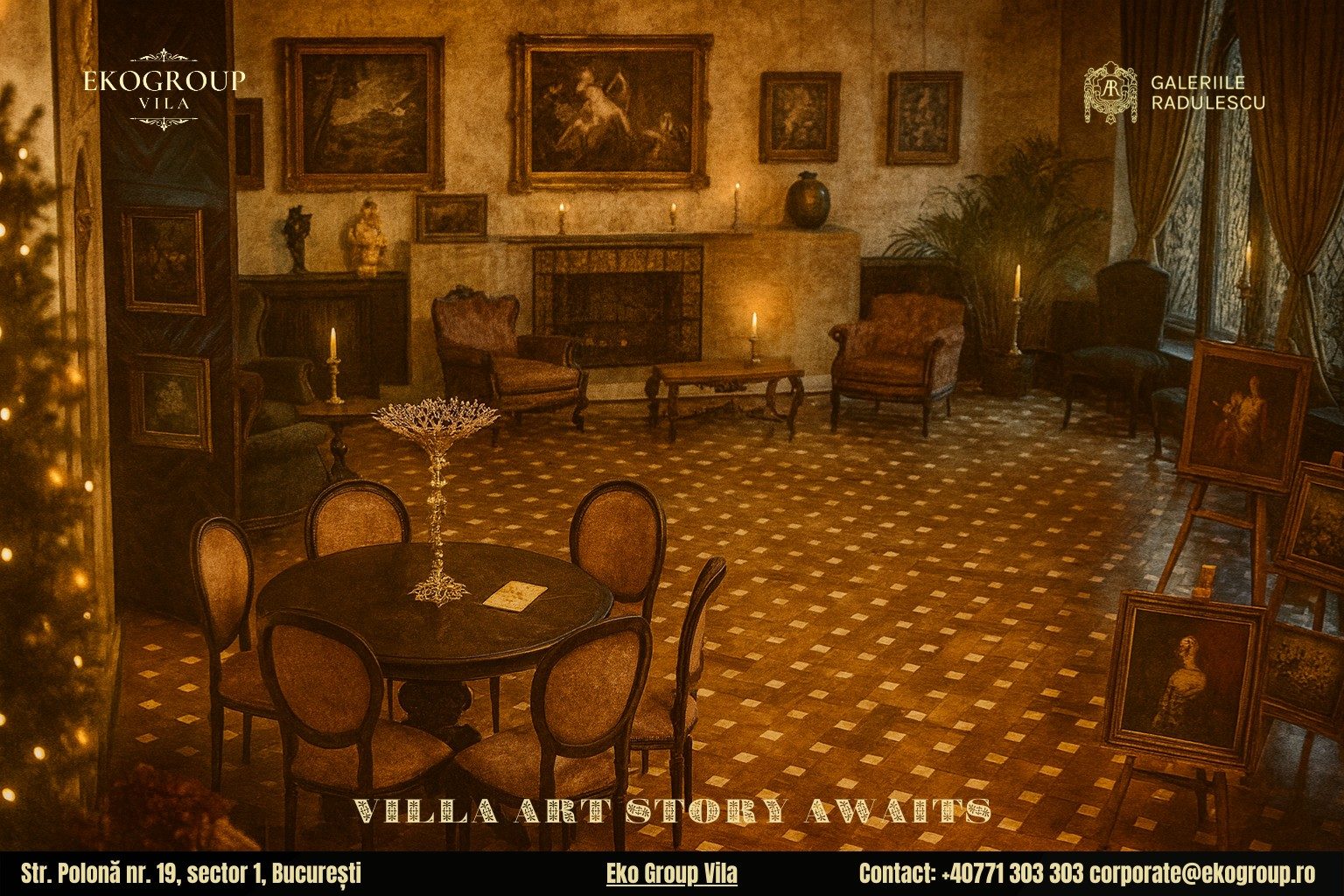 Povestea Crăciunului în anii ’30 la Eko Group Vila: o incursiune în istorie și artă interbelică